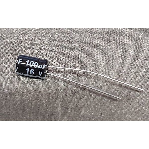 100uf 16v 100µf Radial d:5mm h:8mm