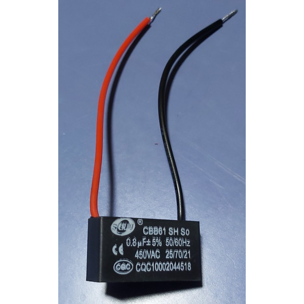 0,8uf 450v 0.8 µF CBB61 Condensateur de démarrage