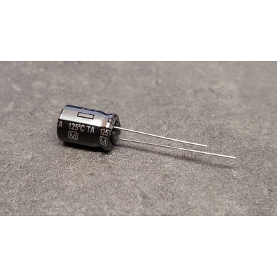 100uf 25v 100µf Radial d:8mm h:12mm Panasonic 125°C