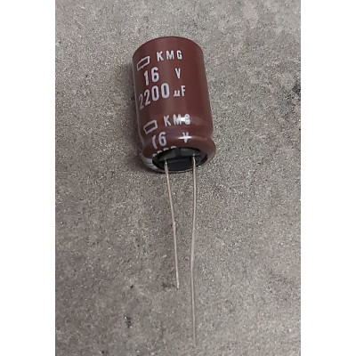 2200uf 16v 2200 µf Radial d:12.5mm h:20mm Nippon Low ESR