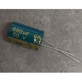 680uf 50v 680 µf Radial d:13mm h:21mm Low ESR