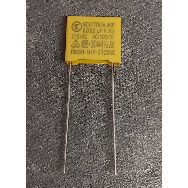 0.0022uF 275v 2,2nf Polypropyléne MKP-X2 Empattement 10mm