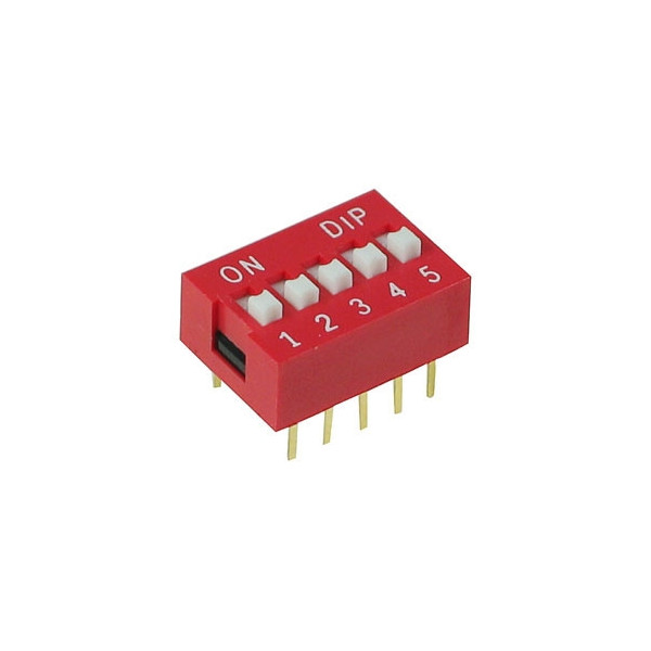 Micro Interrupteur DIP 5  Switch ON/OFF a souder