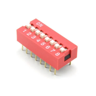 Micro Interrupteur DIP 8  Switch ON/OFF a souder