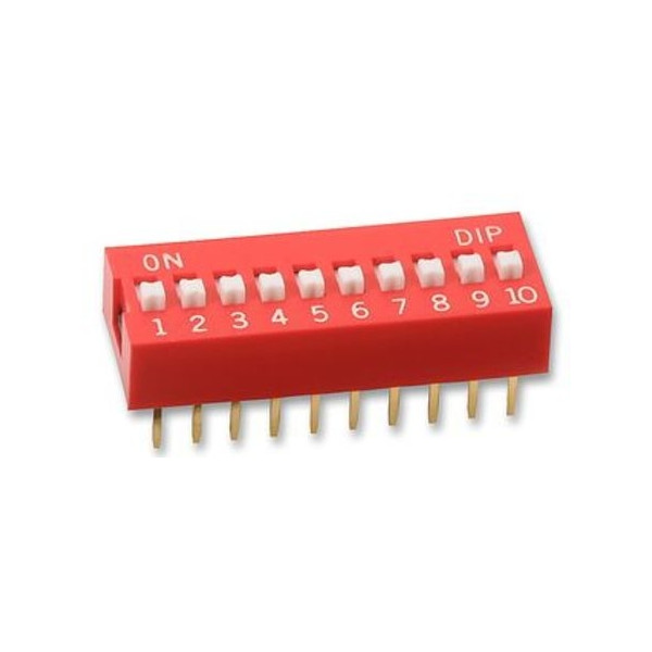 Micro Interrupteur DIP 10  Switch ON/OFF a souder