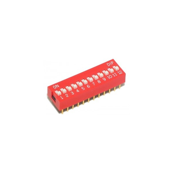 Micro Interrupteur DIP 12  Switch ON/OFF a souder