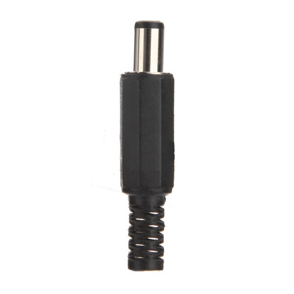 Connecteur Jack male DC a souder diametre:2.1mm x 5.5mm  longueur: 14mm