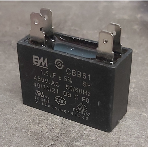 1.5uf 450v 1,5µF CBB61 Condensateur de démarrage a cosse 40/70/21