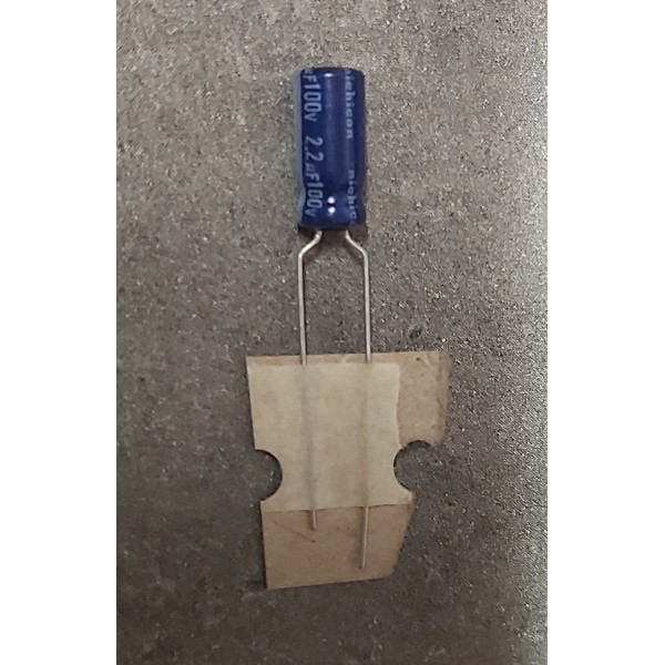 2,2uf 100v 2.2µf Radial d:5mm h:12mm Pitch:5mm nichicon