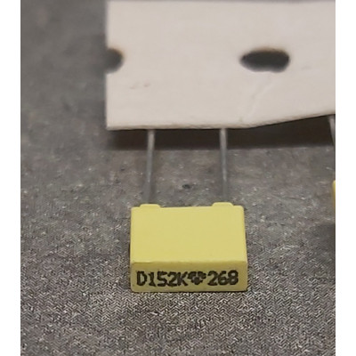 Condensateur LCC 1.5nF 63v 1n5f polyester 10%