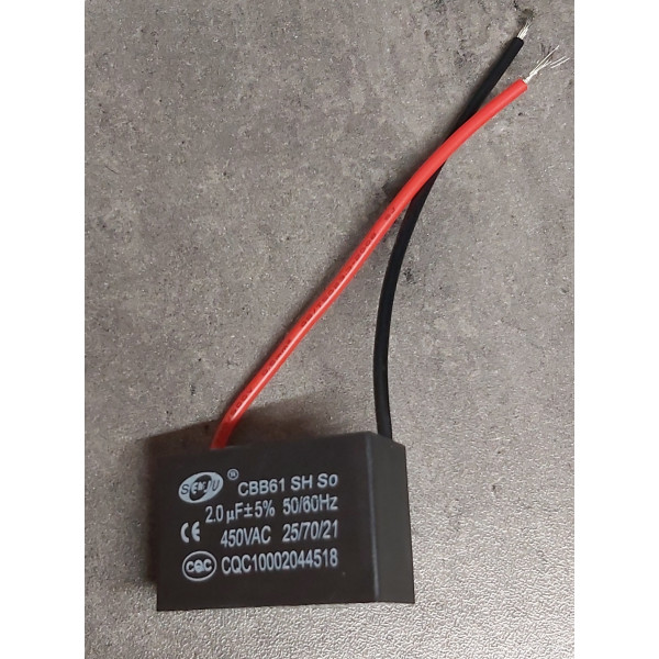 2uf 450v 2µF CBB61 Condensateur de démarrage 25/70/21 Senju