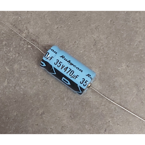 470uf 35v 470µF Axial d:16mm h:30mm Rubycon