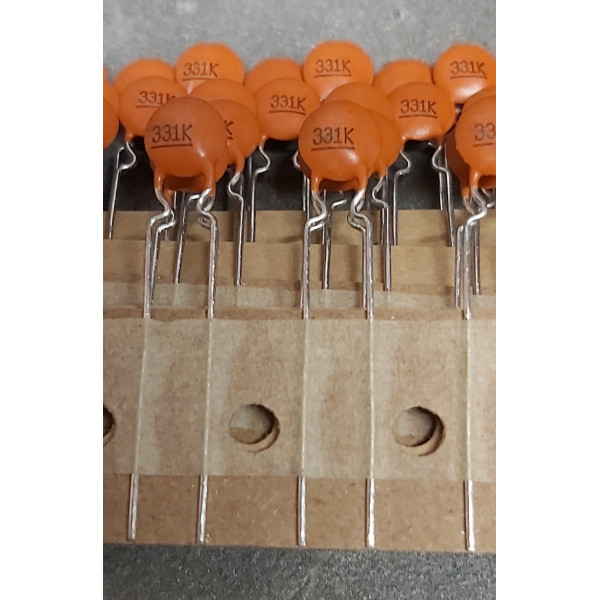 Condensateur Céramique 330pf 50v 10% pas 5mm