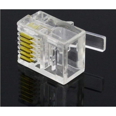 Connecteur RJ11 6P6C Male a sertir