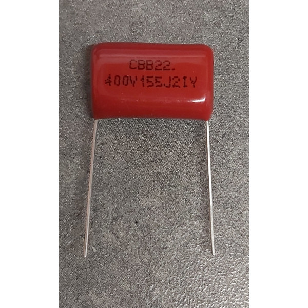 Condensateur CBB22 400V  1,5uF 1500nF 155j 5% pitch:20mm