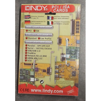 2 Port PCI / ISA Serial Card 2 x 9 Way D Male LINDY