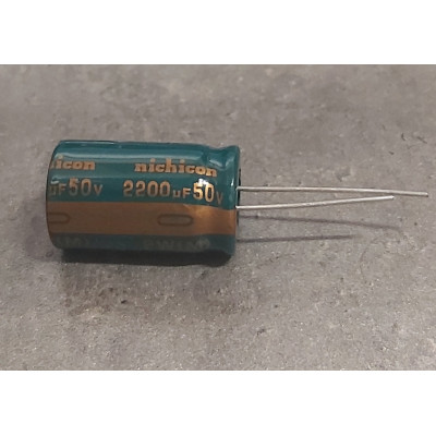 2200uf 50v 2200 µF Radial d:16mm h:26mm Nichicon