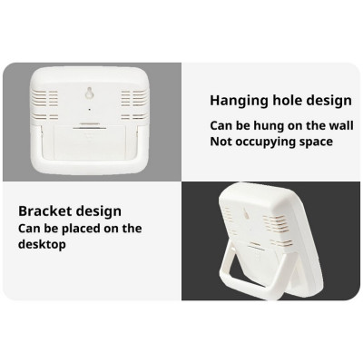 Thermometre hygrometre avec horloge et Emoji