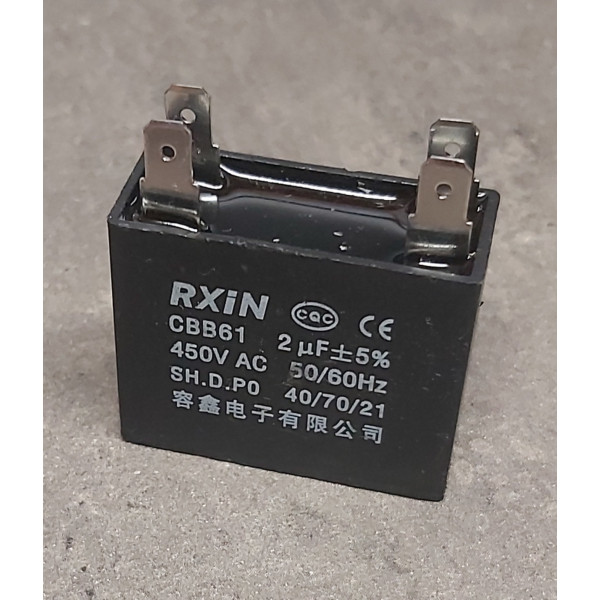 2uf 450v 2µF CBB61 Condensateur de démarrage a cosse 40/70/21