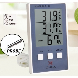 Thermometre intérieur extérieur hygrometre 