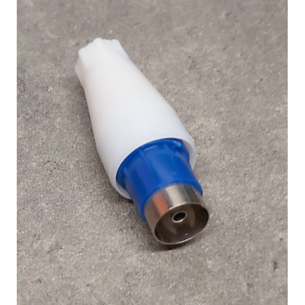 Connecteur Antenne TV femelle droit fiche coaxiale Ø 9,5 mm