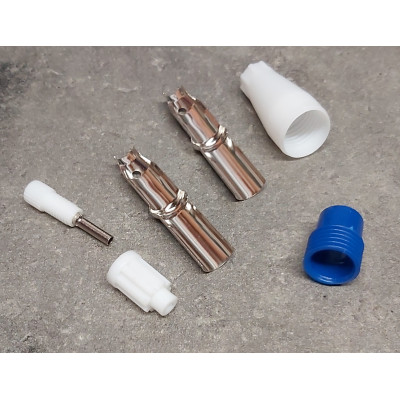 Connecteur Antenne TV femelle droit fiche coaxiale Ø 9,5 mm