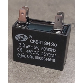 3uf 450v 3µF CBB61 Condensateur de démarrage a cosse 25/70/21
