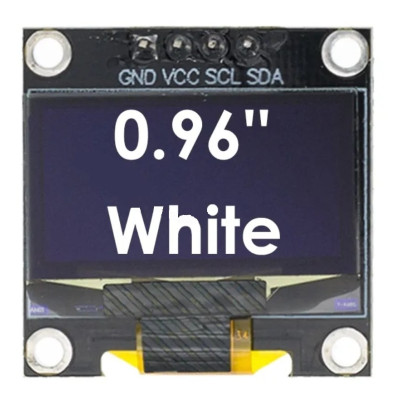 module Afficheur SSD1306 128x64 OLED 4 broches Couleur Blanc