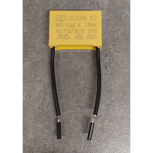 4.5uF 275v 4,5uf Polypropyléne MPX-X2  carli empattement 27mm sur fils