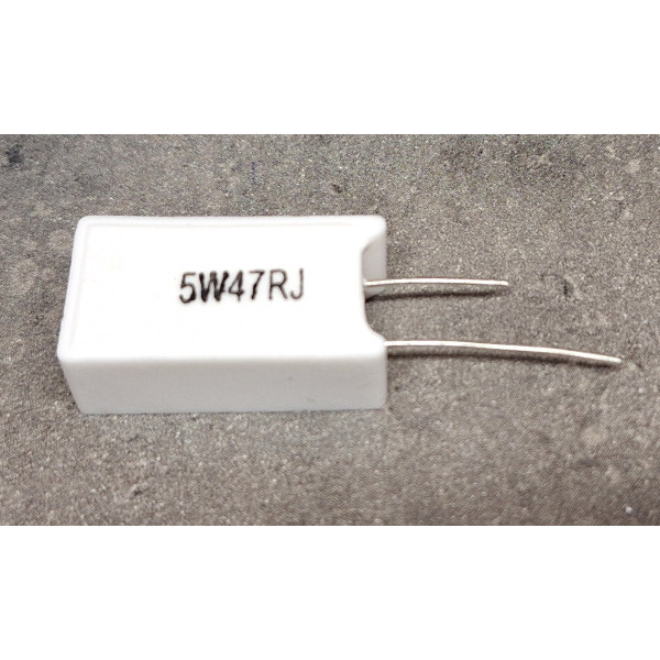 Résistance de Puissance Verticale 47 ohm 47R 47ohm  5W 5%