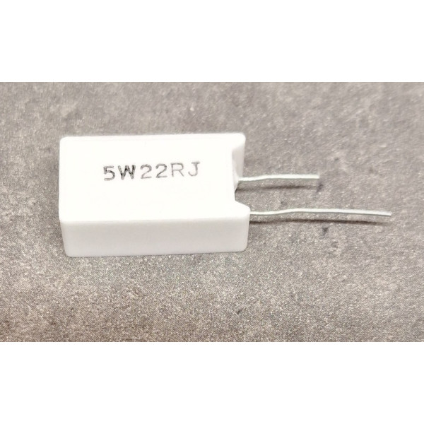 Résistance de Puissance Verticale 22 ohm 22R 22ohm  5W 5%