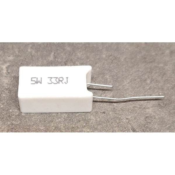 Résistance de Puissance Verticale 33 ohm 33R 33ohm  5W 5%
