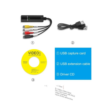 Convertisseur audio vidéo USB 2.0 Easy Cap