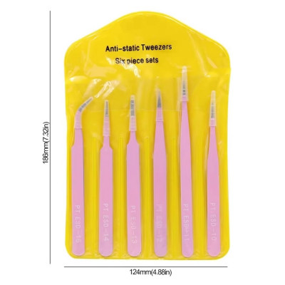 Set brucelles anti-statique 