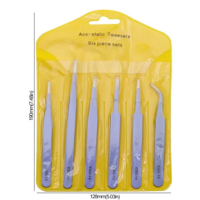 Set brucelles anti-statique 