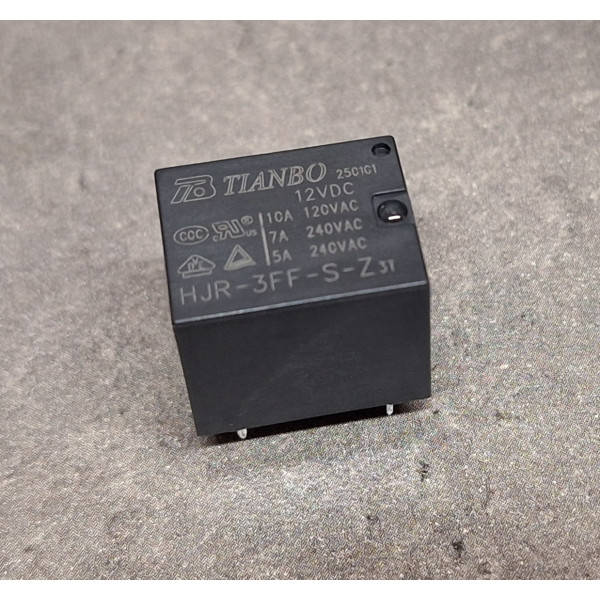 Relais TIANBO 12VDC 5pin 10A  HJR-3FF-S-Z