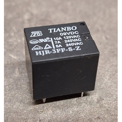 Relais TIANBO 9VDC 5pin 10A  HJR-3FF-S-Z