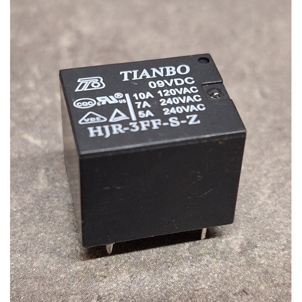 Relais TIANBO 9VDC 5pin 10A  HJR-3FF-S-Z