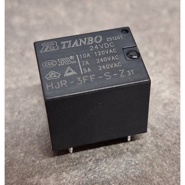Relais TIANBO 24VDC 5pin 10A  HJR-3FF-S-Z