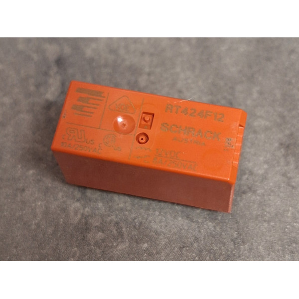 Relais RT424F12 Schrack 12VDC 9 broches