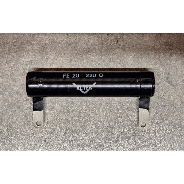 Résistance de puissance 20 Watts bobinée vitrifiée 220ohm 220R 220 ohm PE20 Alter