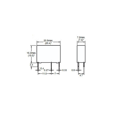Relais OMRON G5NB-1A-E- 24VDC,250 VAC 5A 4 pin