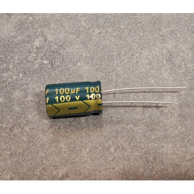 100uf 100v 100 µF Radial d:10mm h:17mm Low ESR