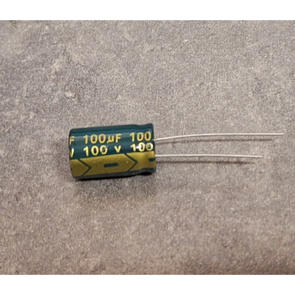 100uf 100v 100 µF Radial d:10mm h:17mm Low ESR