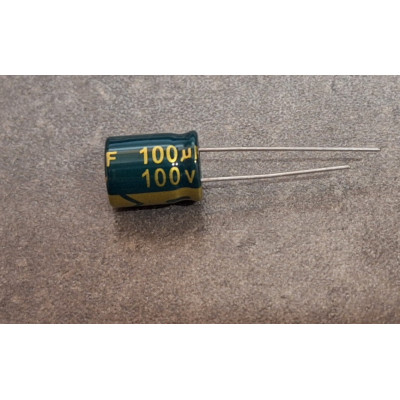 100uf 100v 100 µF Radial d:10mm h:14mm Low ESR