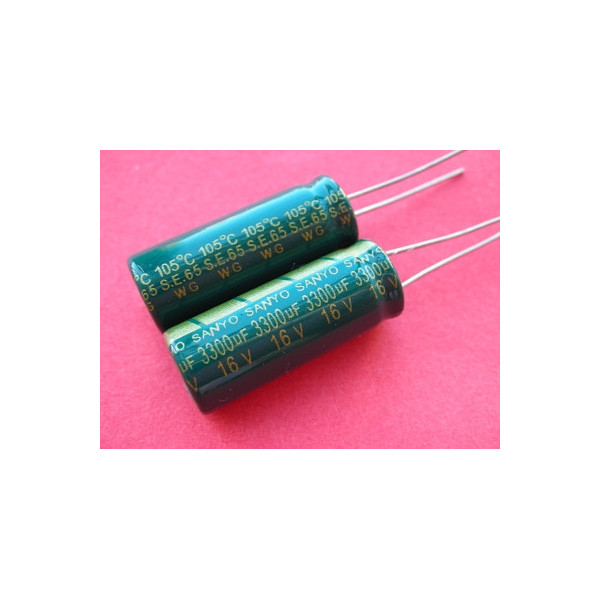 3300uf 16v 3300µf Radial d:10mm h:24mm Sanyo