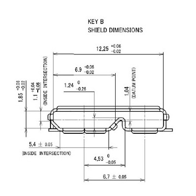 Connecteur micro USB B 3.0 femelle a souder (fixation 2 points a plat)