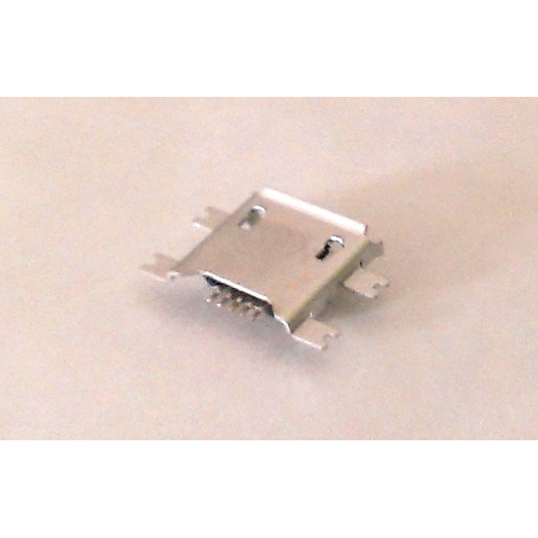 Connecteur micro USB B femelle a souder (fixation 4 points ecartés central) (5 points pour l'USB pattes longues)