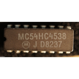 MC54HC4538 J (céramique) Monostable multivibrateur double précision