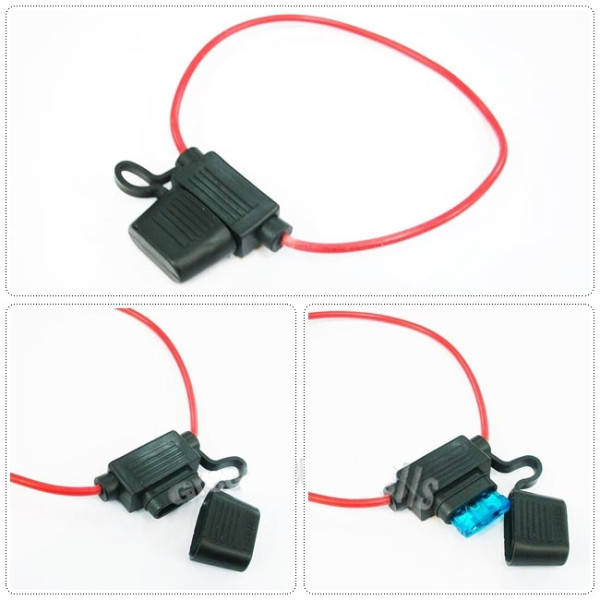 Support fusible lame 19mm waterproof avec cable